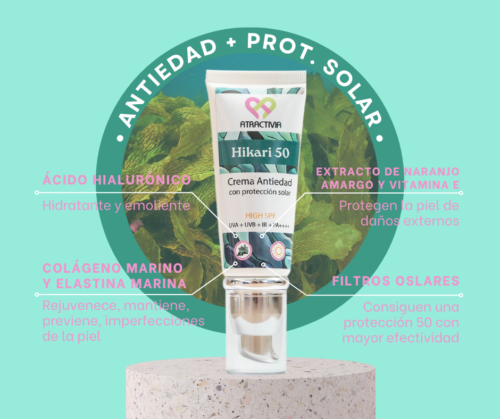 Crema antiedad con protección solar Hikari - Atractivia - Luiseo